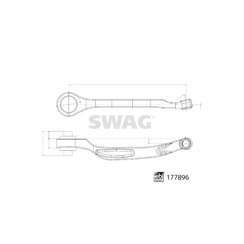 Triangle ou bras de suspension (train avant) SWAG 33 10 4358