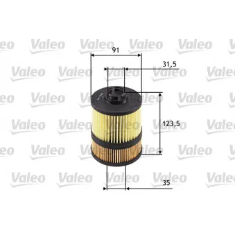 Filtre à huile VALEO 586549