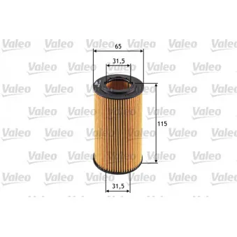 Filtre à huile VALEO 586550