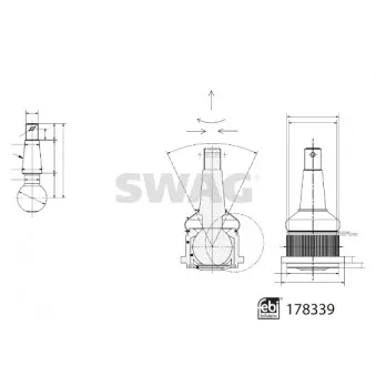 Rotule de suspension SWAG