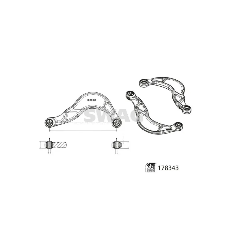 Biellette de barre stabilisatrice SWAG 33 10 4480