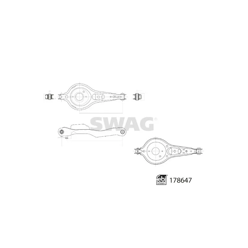 Bras de liaison, suspension de roue arrière SWAG 33 10 4664