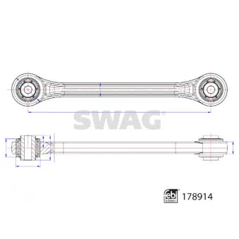 Bras de liaison, suspension de roue arrière SWAG 33 10 4739