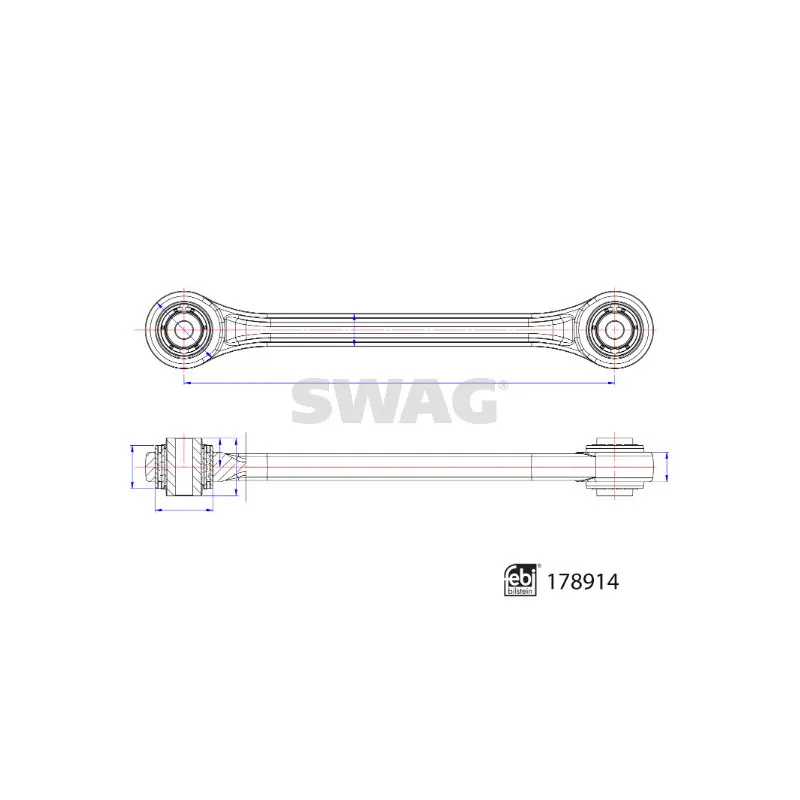 Bras de liaison, suspension de roue arrière SWAG 33 10 4739
