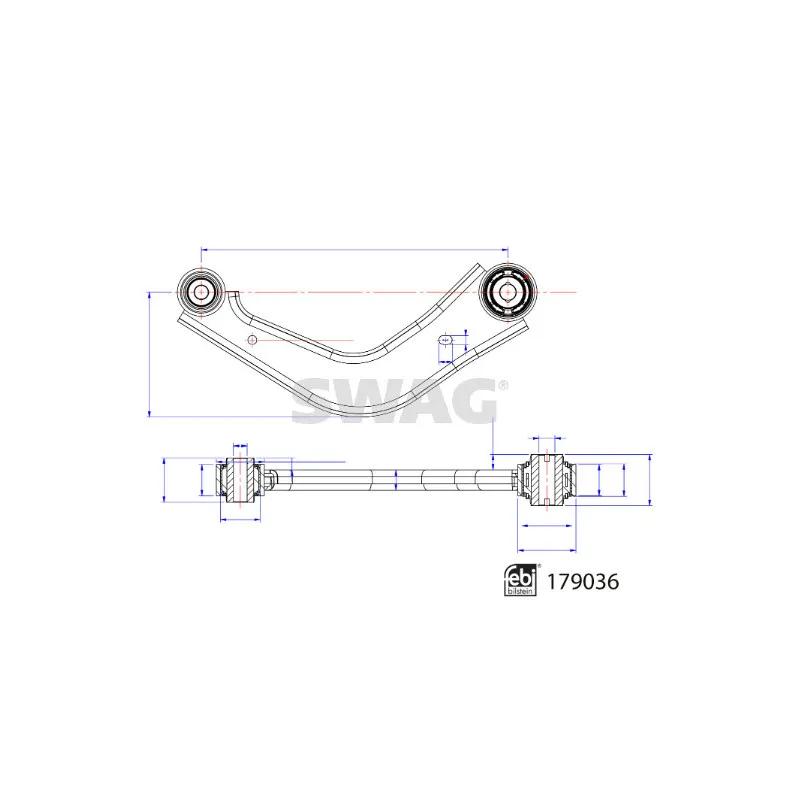 Bras de liaison, suspension de roue arrière SWAG 33 10 4780