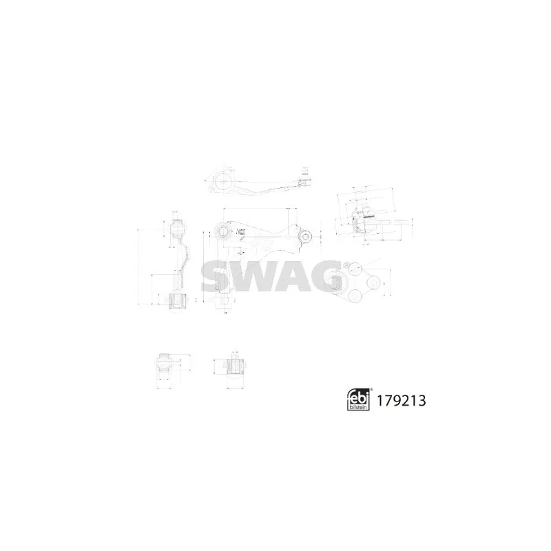 Triangle ou bras de suspension (train avant) SWAG 33 10 4826