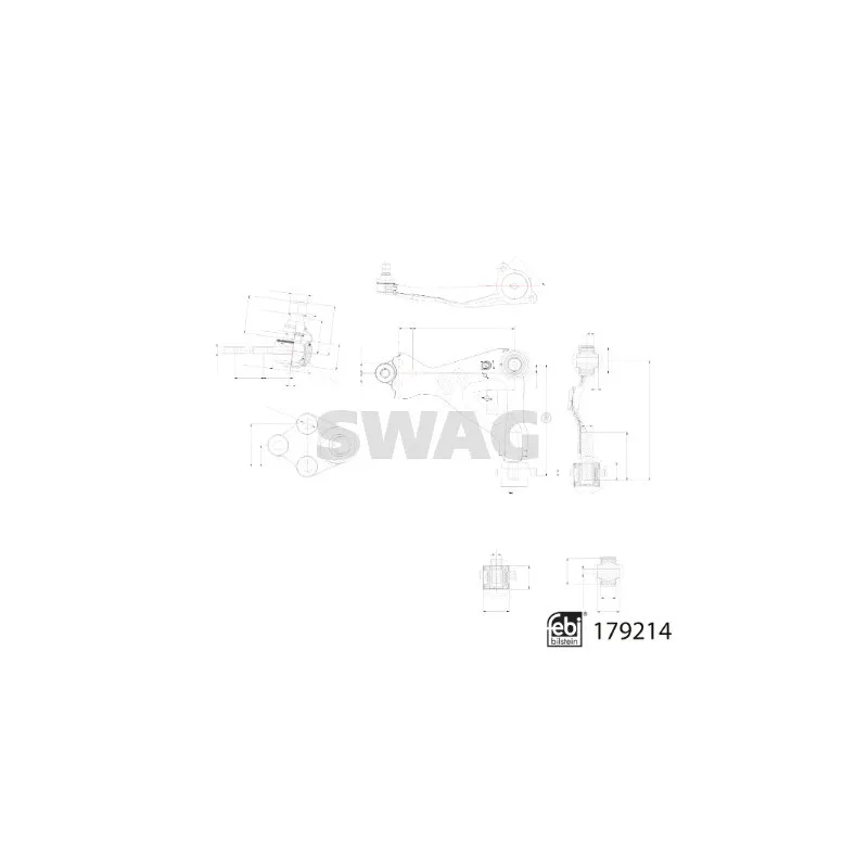 Triangle ou bras de suspension (train avant) SWAG 33 10 4827