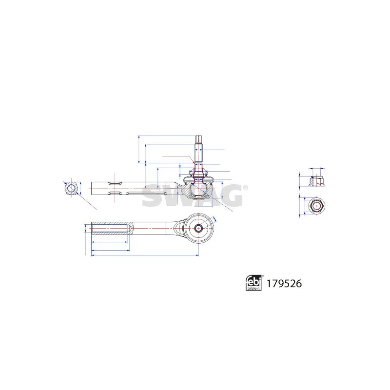 Rotule de barre de connexion SWAG 33 10 4948
