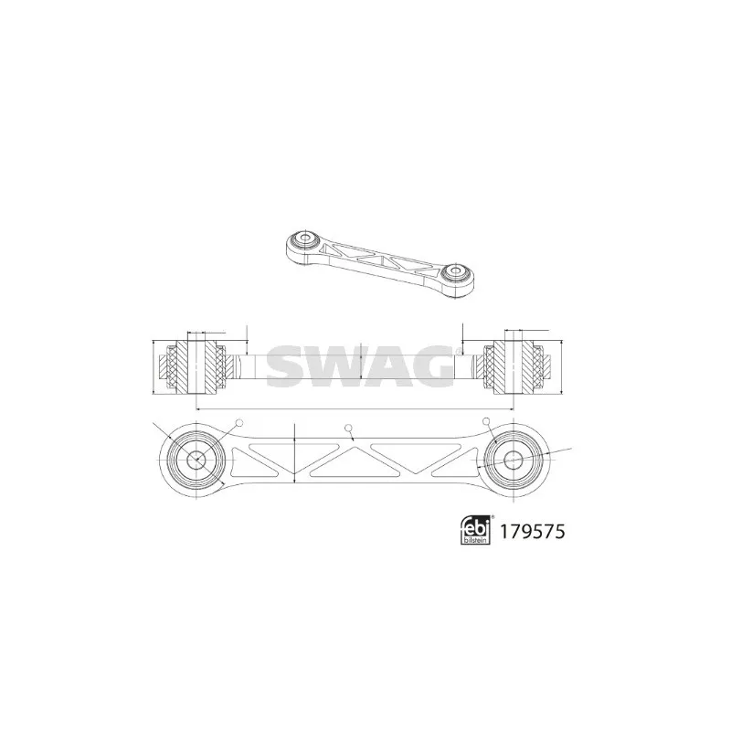 Bras de liaison, suspension de roue arrière SWAG 33 10 4961