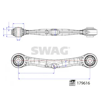 Bras de liaison, suspension de roue arrière SWAG 33 10 4988