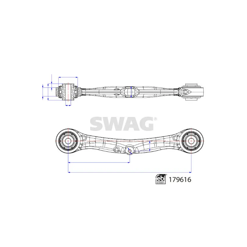 Bras de liaison, suspension de roue arrière SWAG 33 10 4988