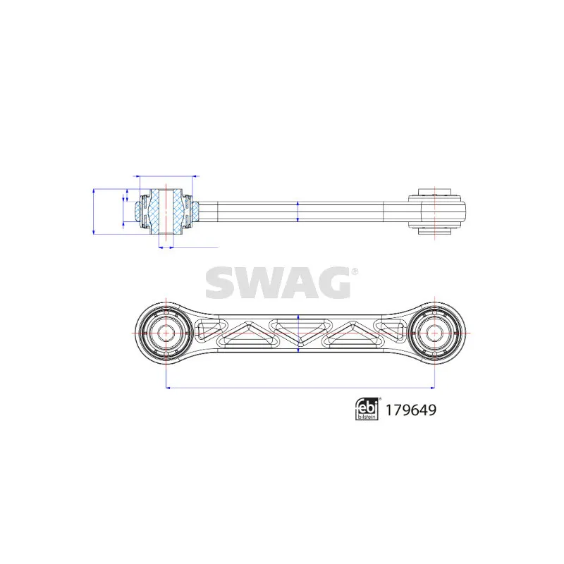 Bras de liaison, suspension de roue arrière SWAG 33 10 5006