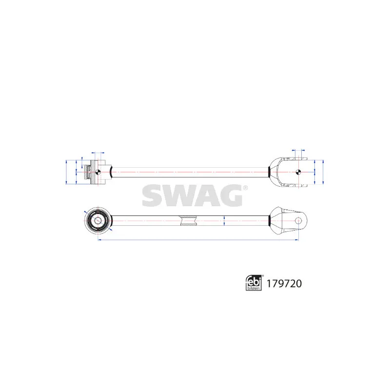 Bras de liaison, suspension de roue arrière SWAG 33 10 5048