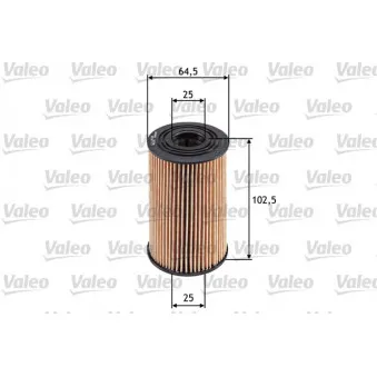 Filtre à huile VALEO 586579