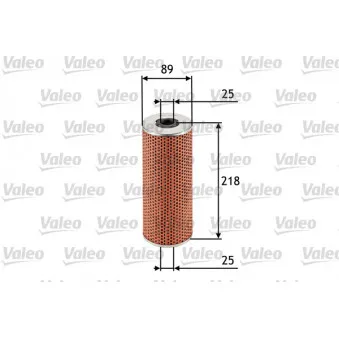 Filtre à huile VALEO 586586