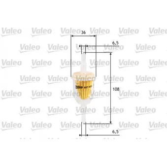 Filtre à carburant VALEO 587000