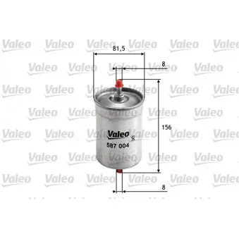 Filtre à carburant VALEO 587004