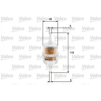 Filtre à carburant VALEO 587005