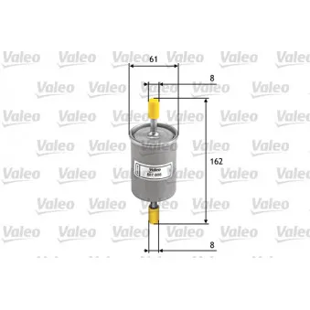 Filtre à carburant VALEO 587008