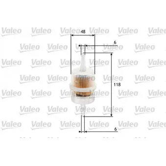 Filtre à carburant VALEO 587011