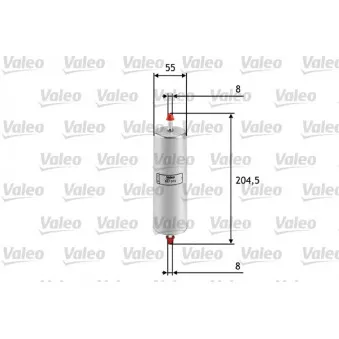 Filtre à carburant VALEO 587015