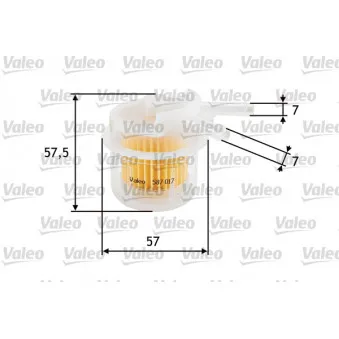 Filtre à carburant VALEO 587017