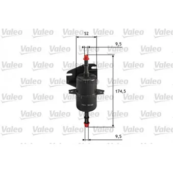 Filtre à carburant VALEO 587018