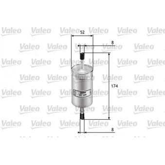 Filtre à carburant VALEO 587020