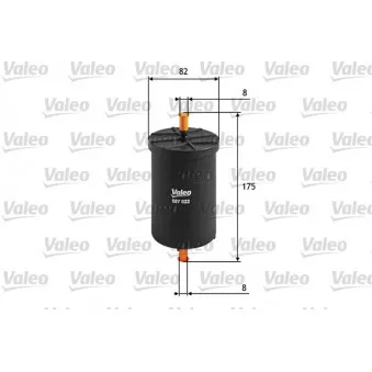 Filtre à carburant VALEO 587022