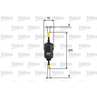 Filtre à carburant VALEO 587023