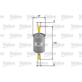Filtre à carburant VALEO 587028