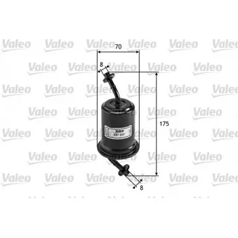 Filtre à carburant VALEO 587037