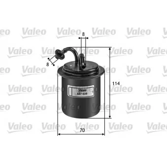 Filtre à carburant VALEO 587039