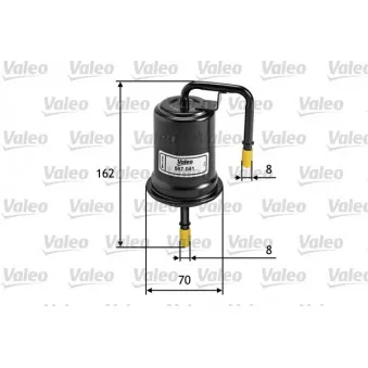 Filtre à carburant VALEO 587041