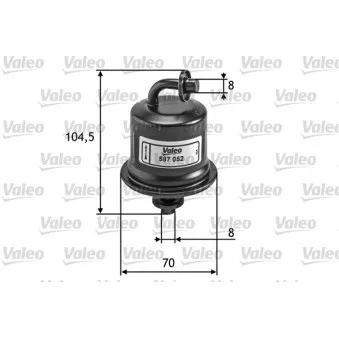 Filtre à carburant VALEO 587052