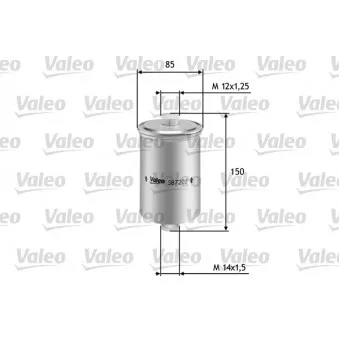 Filtre à carburant VALEO 587202