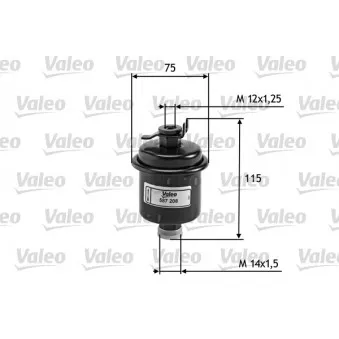 Filtre à carburant VALEO 587208