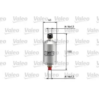 Filtre à carburant VALEO 587210