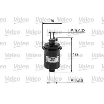 Filtre à carburant VALEO 587211