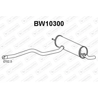 Silencieux arrière VENEPORTE BW10300