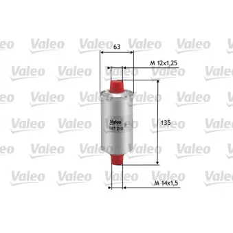 Filtre à carburant VALEO 587218
