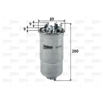 Filtre à carburant VALEO 587500