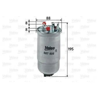 Filtre à carburant VALEO 587505