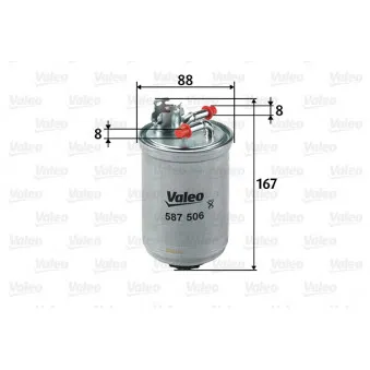 Filtre à carburant VALEO 587506