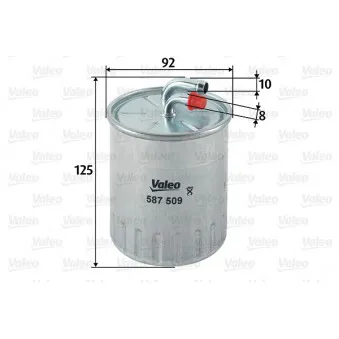Filtre à carburant VALEO 587509