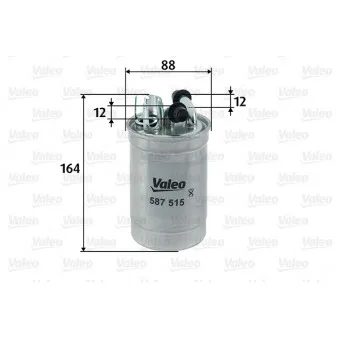 Filtre à carburant VALEO 587515