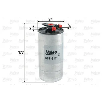 Filtre à carburant VALEO 587517