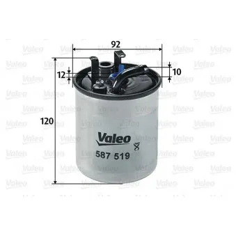 Filtre à carburant VALEO 587519