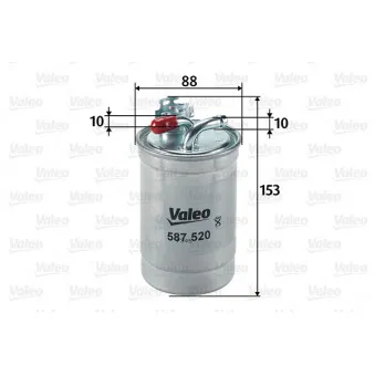 Filtre à carburant VALEO 587520
