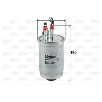 Filtre à carburant VALEO